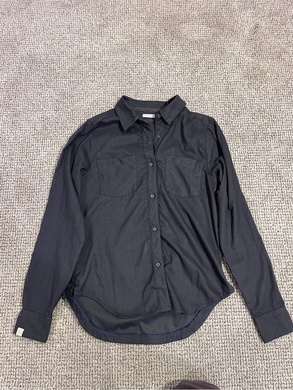 Pearl Izumi Black Long-Sleeve Button Down Shirt